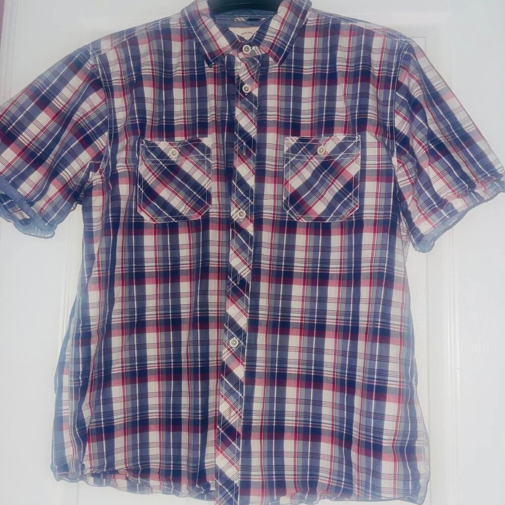 Original Weatherproof Vintage Men's Extra Large Plaid Button Down Shirt